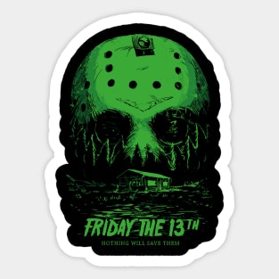 friday the 13th Sticker